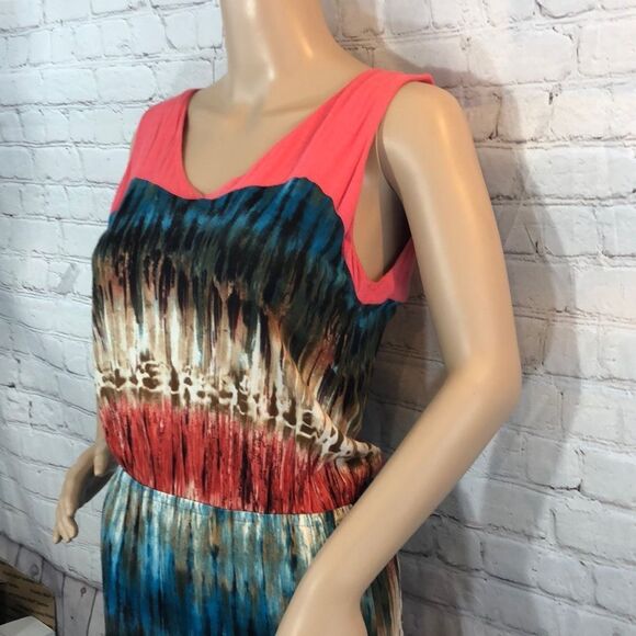 Romeo & Juliet Couture Tie Dye Maxi Dress M - Picture 2 of 13